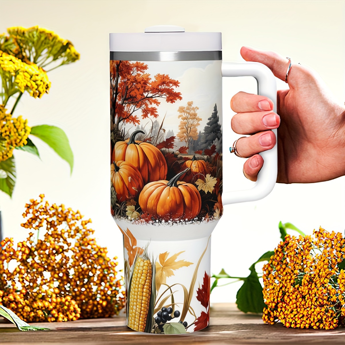 Travel Accessories Gift Ideas - 1 buah Tumbler Terisolasi Motif Labu