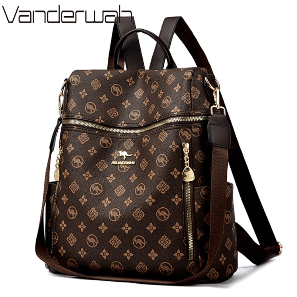 Travel Z - Tas Ransel Kulit Lembut Wanita Merek