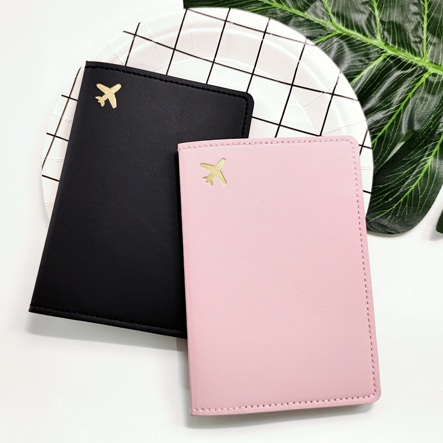 Travel Accessories On Plane - Sarung ponsel kulit PU untuk wanita