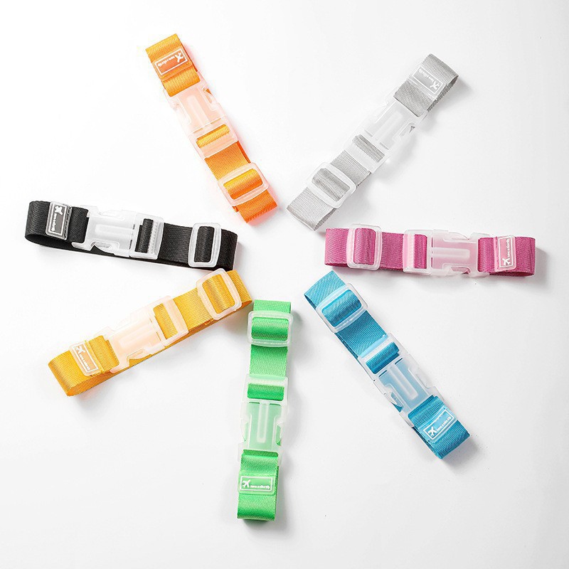 Travel Accessories On Plane - 2 Buah Tali Nilon Bagasi Warna-warni
