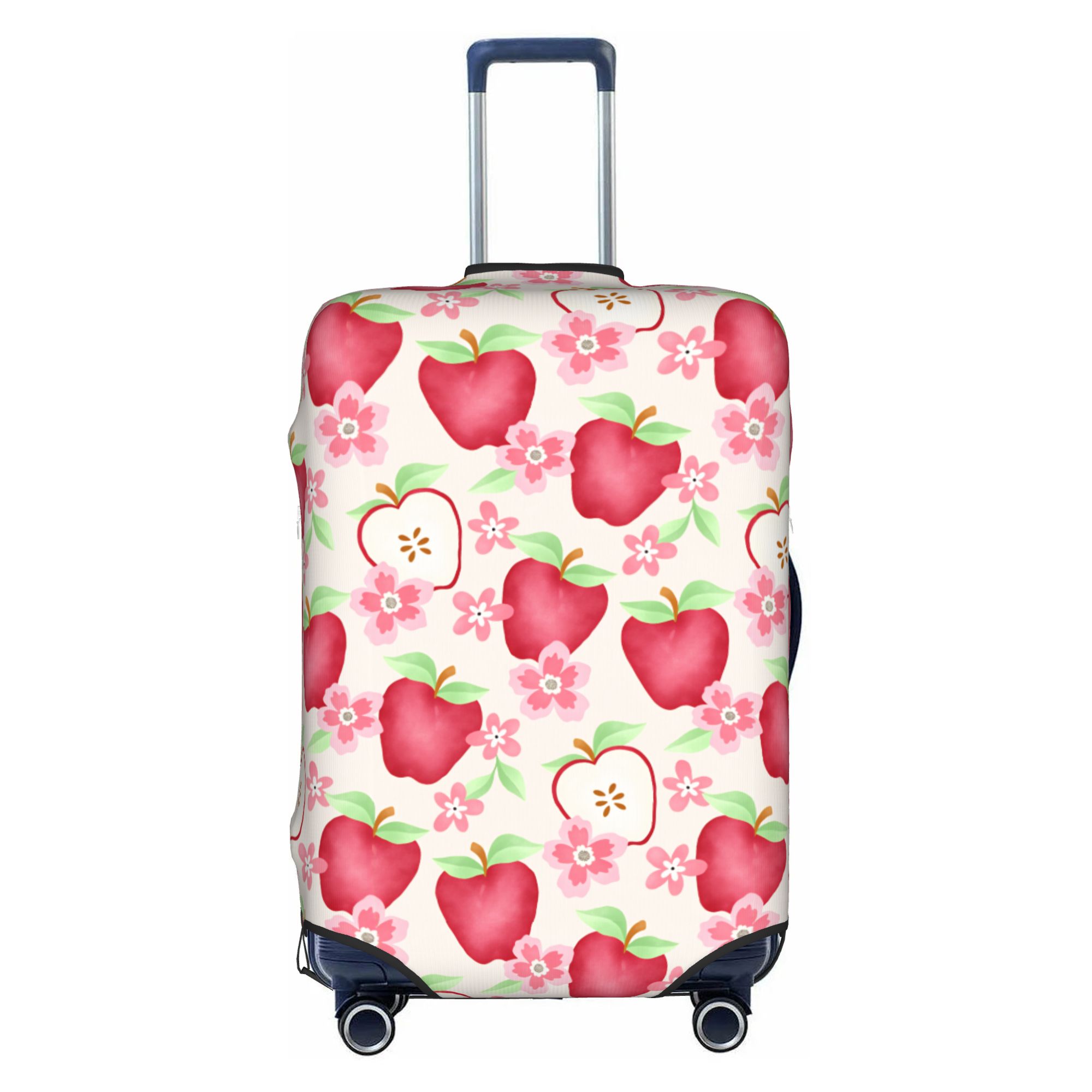 Travel Accessories Apple - Pelindung Penutup Koper Bunga Apel Merah