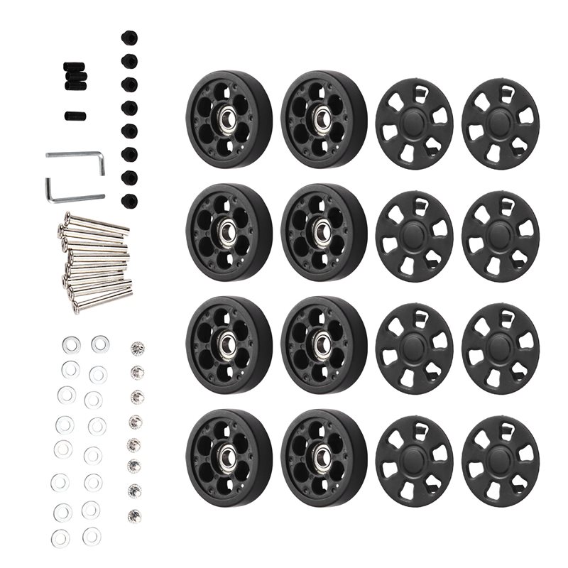 Luggage Wheel Replacement - ABMH-Roda Koper Pengganti 8PCS 50X12mm Bantalan