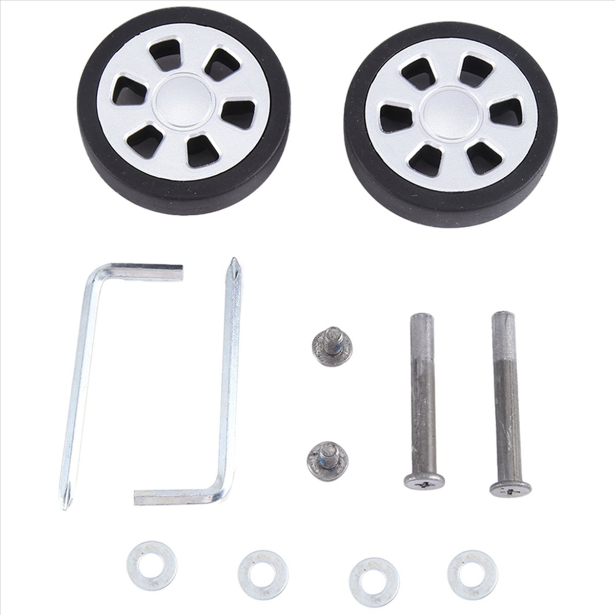 Luggage Wheel Replacement - ABQR 55x13mm Set 2 Roda Pengganti