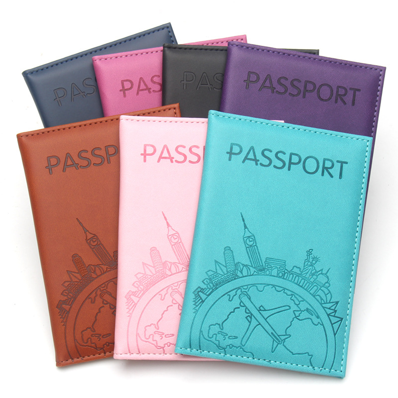 Travel Accessories On Plane - Dompet Paspor Kulit Global Flight, Penutup