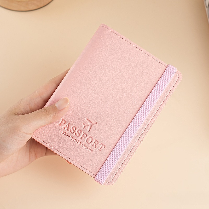 Travel Wallet Slim - Sampul Paspor Kulit PU, Tempat Dokumen