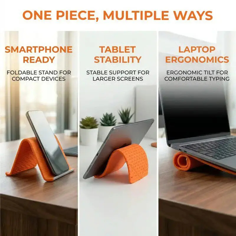 Penyangga Ponsel Lipat Silikon - Travel Accessories Apple ulasan dan harga
