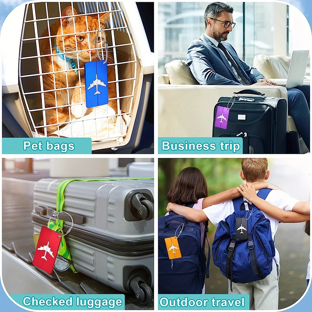 Tag Bagasi Perjalanan Bahan Al - Travel Accessories On Plane ulasan dan harga