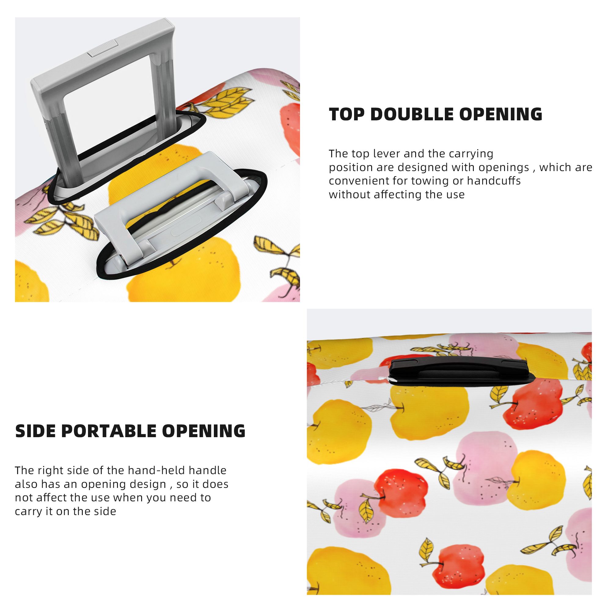 Penutup Bagasi Buah Apel Warna - Travel Accessories Apple ulasan dan harga