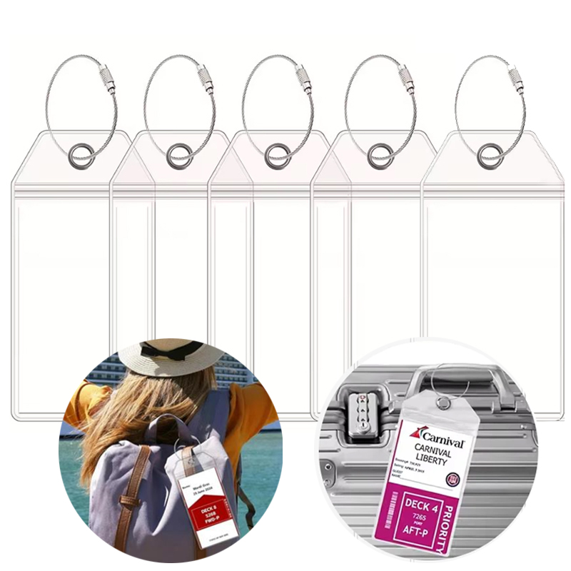 5 Buah Label Bagasi Transparan - It Travel Accessories ulasan dan harga