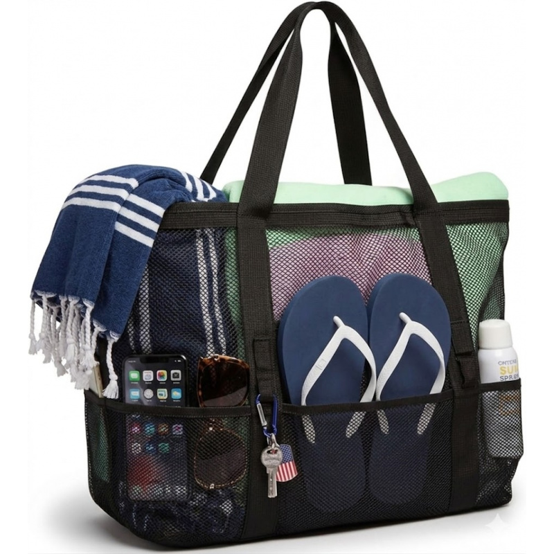 Tas Pantai Jaring Ukuran Besar - Travel Z ulasan dan harga