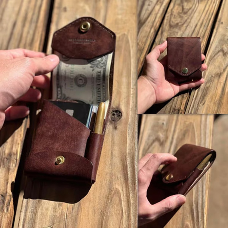 Dompet Kartu Kulit Tipis 2026  - Travel Wallet Slim ulasan dan harga