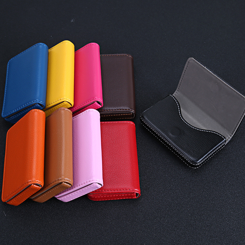 Tempat kartu bisnis kulit PU,  - Travel Wallet Slim ulasan dan harga