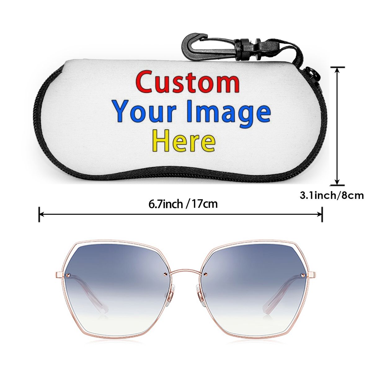 3D Kustom Gambar Anda Kacamata - Travel Accessories Pouch For Women ulasan dan harga