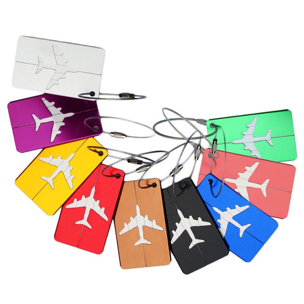Label bagasi perjalanan Alumin - Travel Accessories On Plane ulasan dan harga