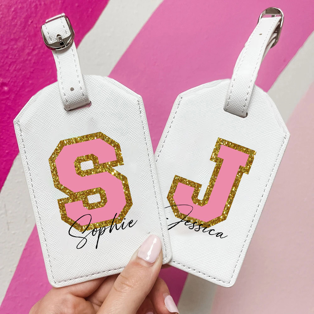 Tag bagasi Monogram pribadi di - Travel Accessories Gifts For Her ulasan dan harga